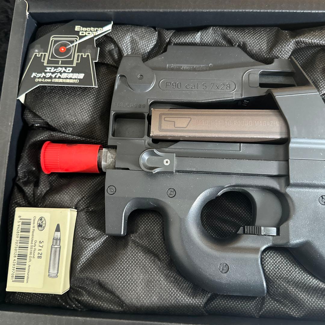 TOKYO MARUI P-90 エアガン 電動ガン 箱付き ドットサイト