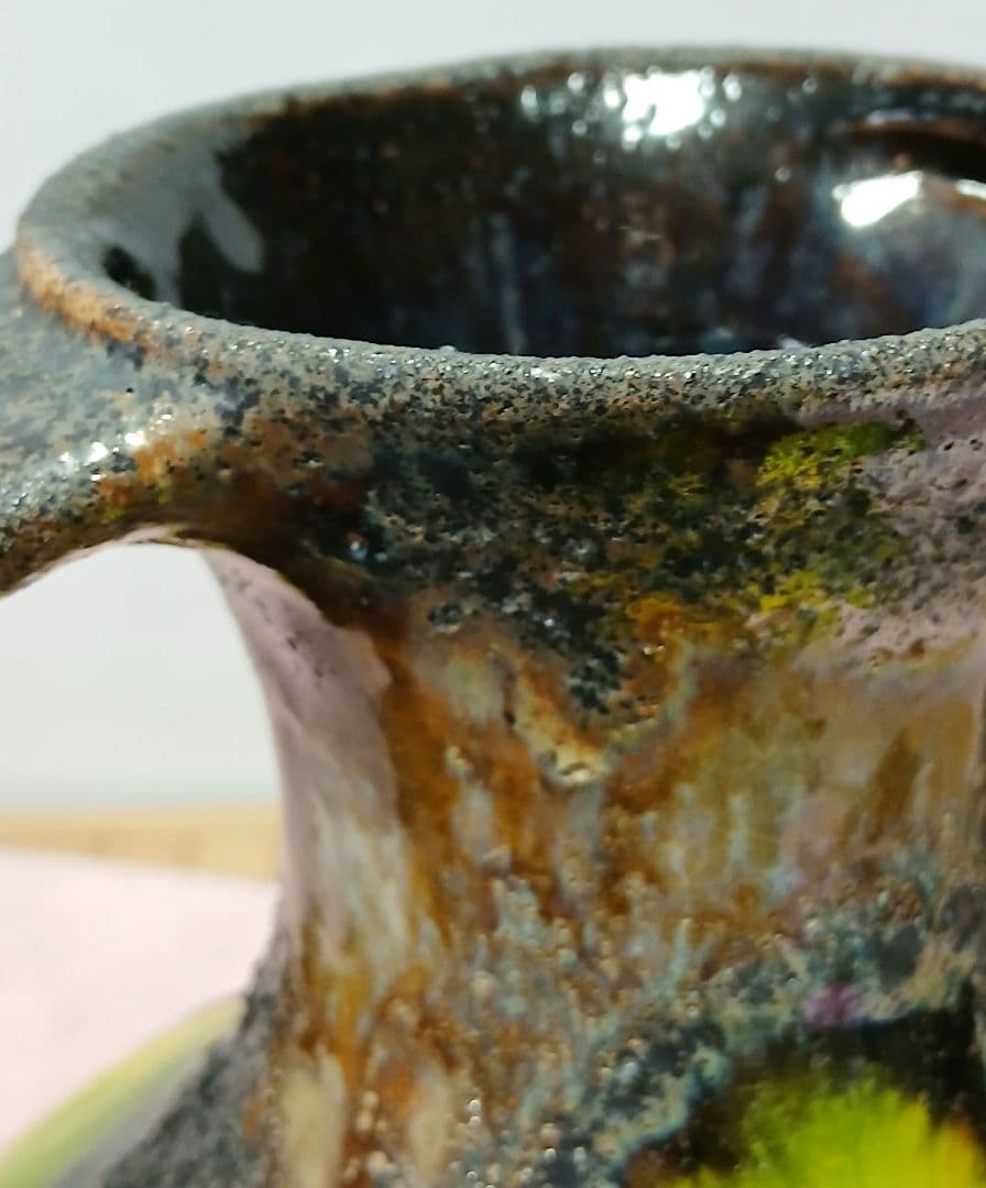 ヴィンテージ 花瓶　花器　フラワーベース　高さ25cm横22cm