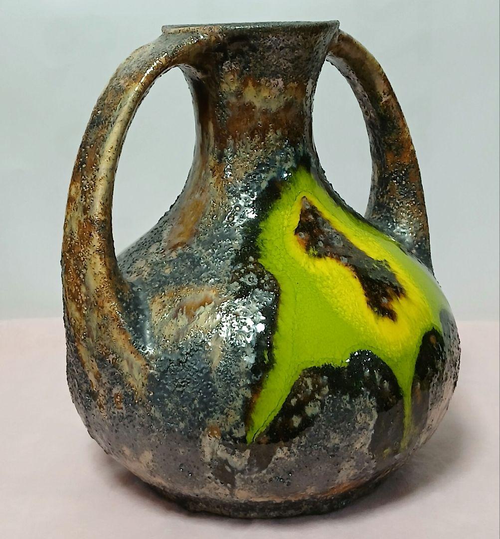 ヴィンテージ 花瓶　花器　フラワーベース　高さ25cm横22cm