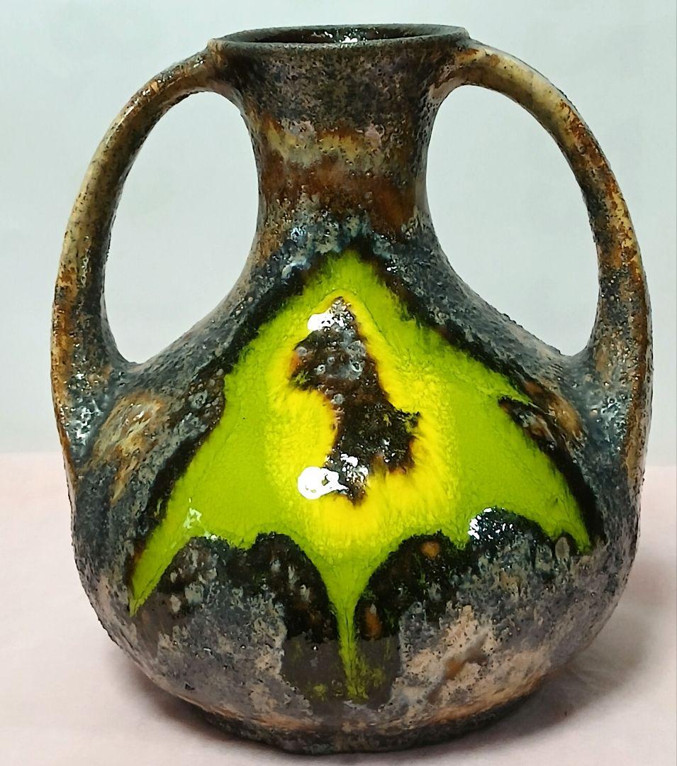 ヴィンテージ 花瓶　花器　フラワーベース　高さ25cm横22cm