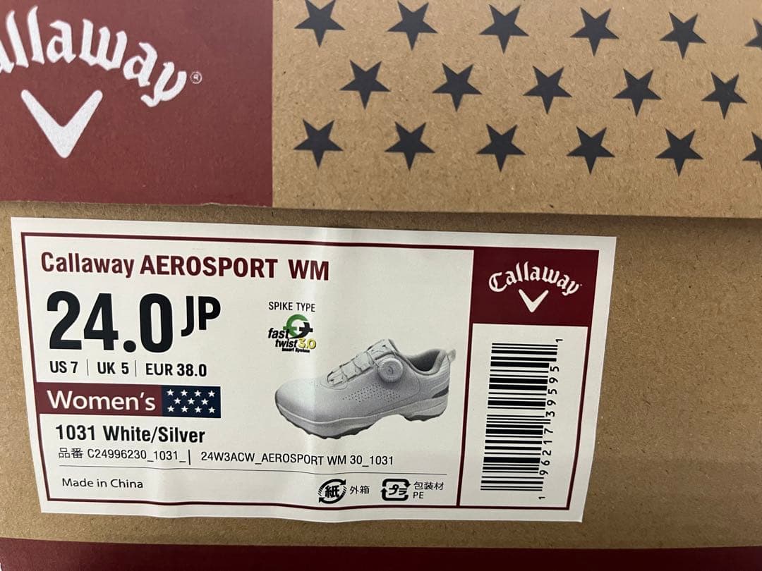 新品キャロウェイゴルフシューズ エアロスポーツ ソフトスパイクシューズダイヤル式