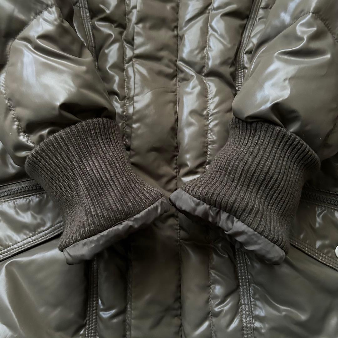 未使用級 FILA GOLF ダウンコート Aライン フード スタンドカラー