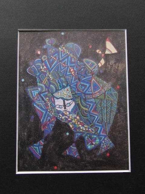 佐藤良助、【カナの宴】、希少な大判額装用画集より、美品、日本人画家