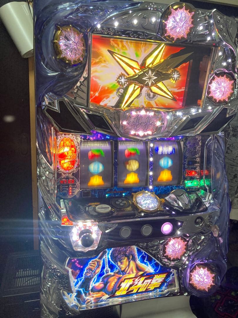 値下げしましたパチスロ 実機 北斗の拳強敵 不要機 ボリューム家庭用電源