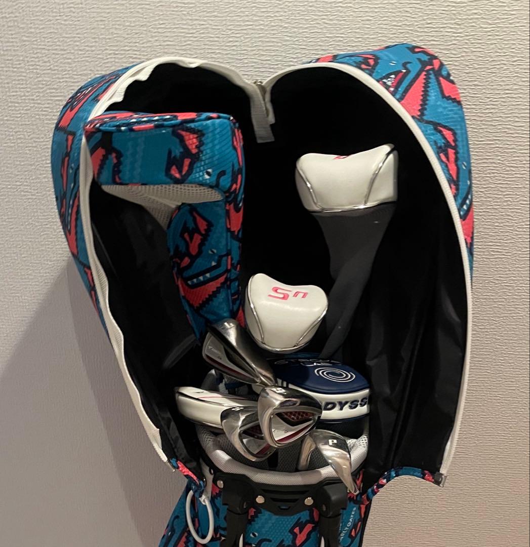 PEARLY GATES キャディバッグ 89 恐竜柄