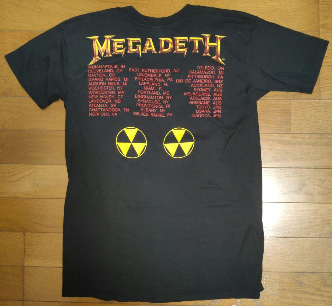 ★希少！！！当時物⚫バックプリントツアーデート②MEGADETH★ツアーTシャツ