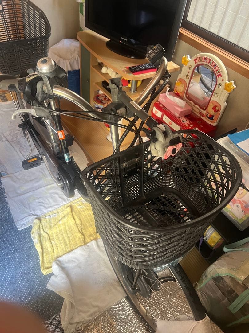 電動アシスト自転車 ブラック バッテリーとバッテリーの充電器セット【ジャンク品】