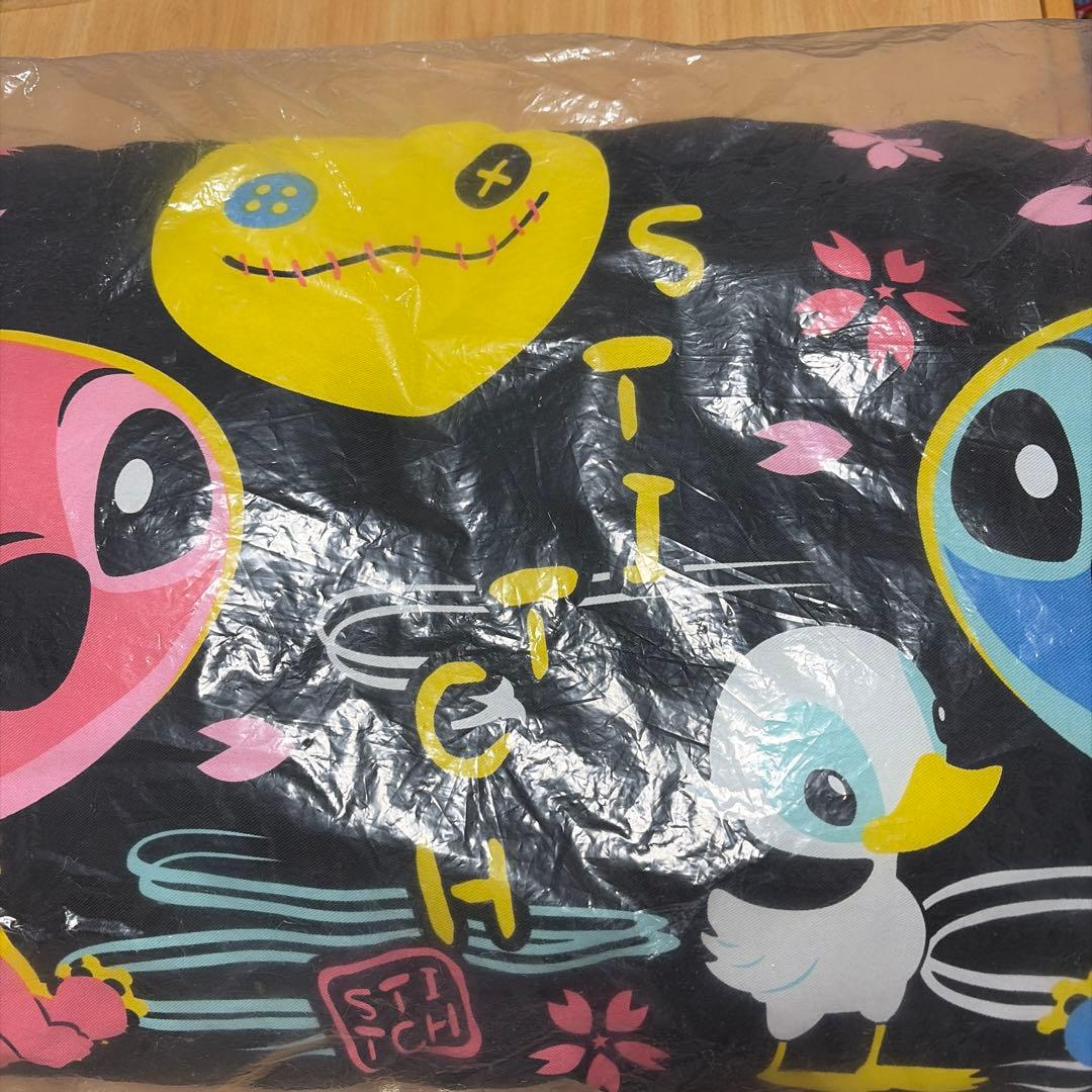 スティッチ クッション　ハート型クッション　ロングピロークッション　２点セット