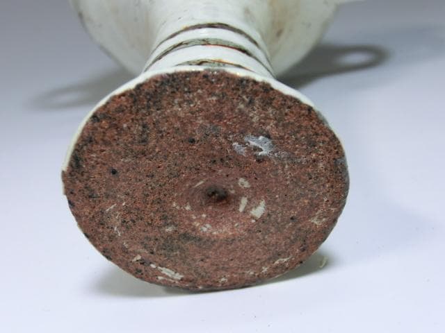 盃■変わった形の白釉高台杯 変鉢 盃洗 祭具 酒杯 置物 耳付 骨董品珍品 少■