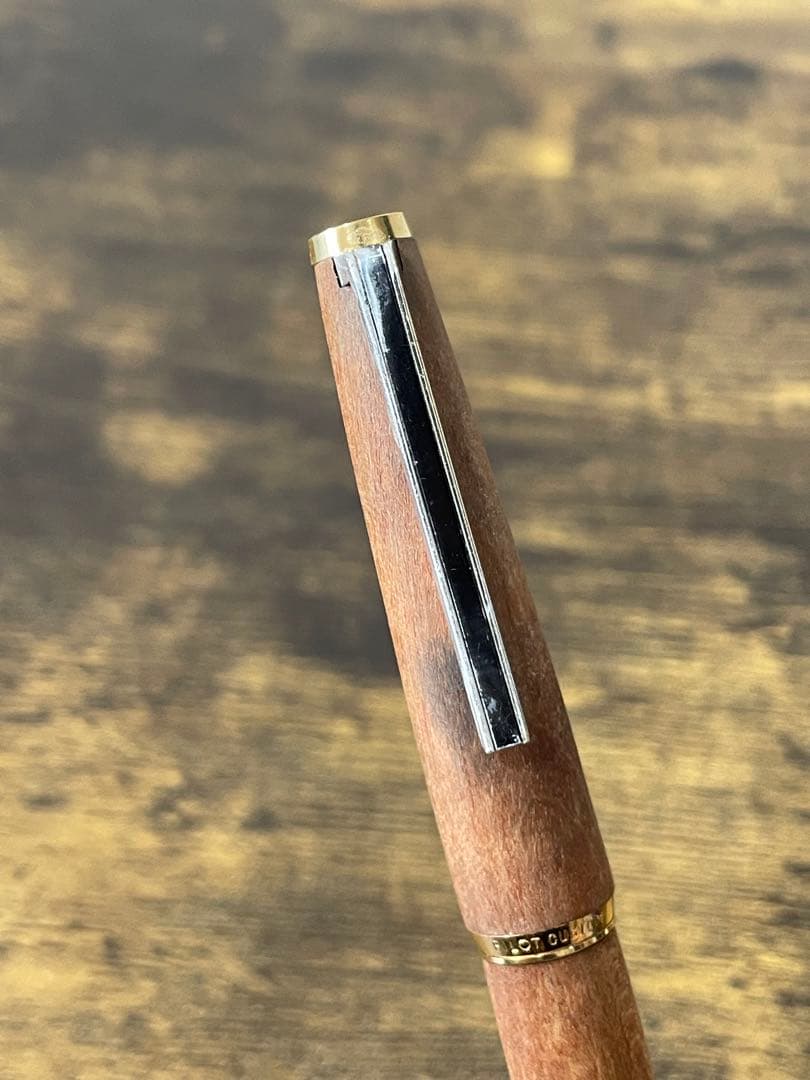 1975年製　初代カスタム　高級天然　イタヤカエデ 大型18金　万年筆　細字