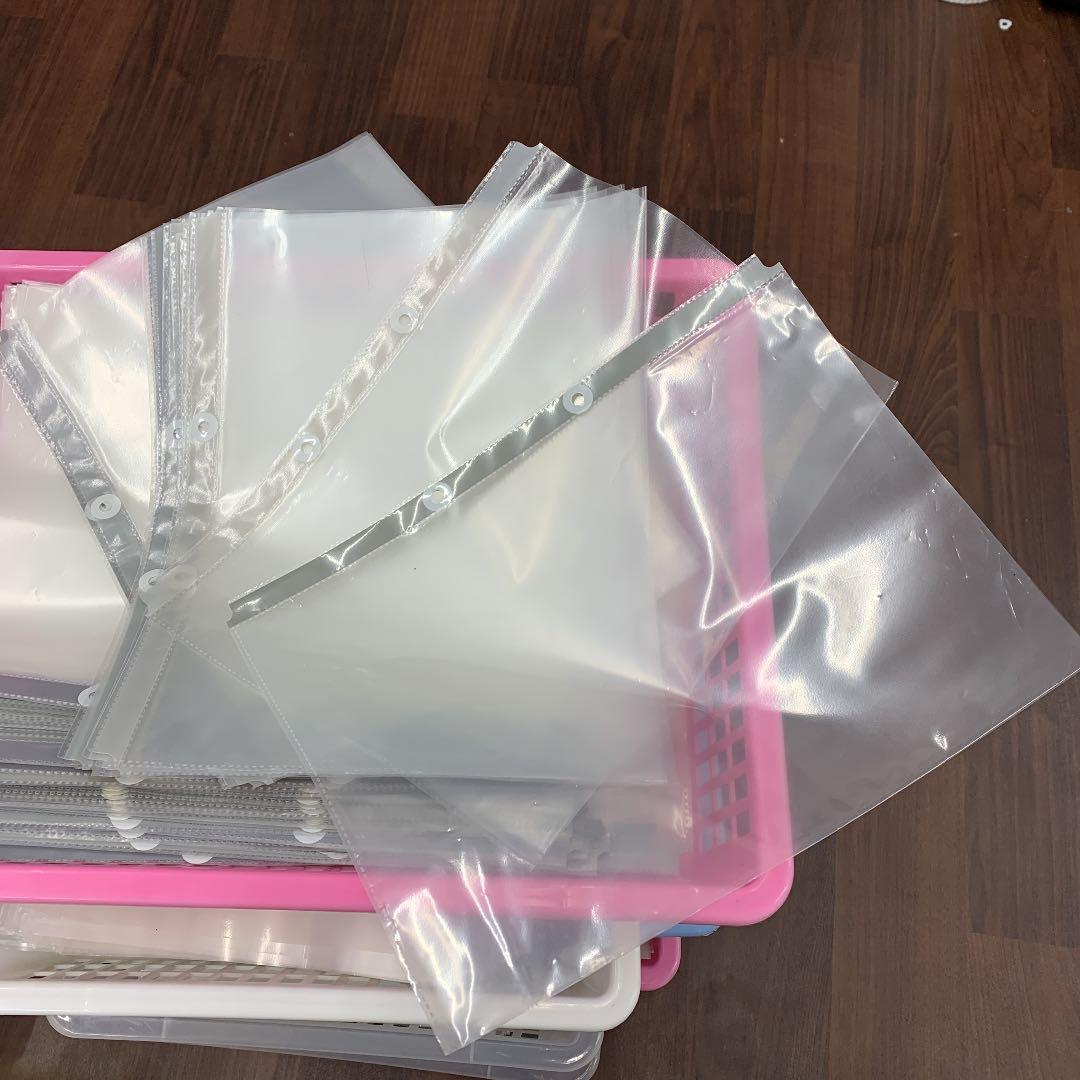 カウネット クリヤーブック リフィル 2穴 A4 使用済含 約３５００枚