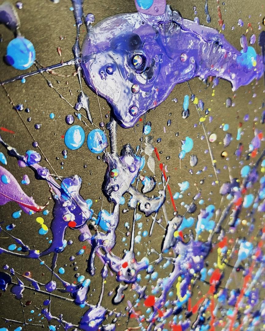 美しき破裂 / 抽象画 53×44㎝ 額縁セット 原画1点のみ モダンアート