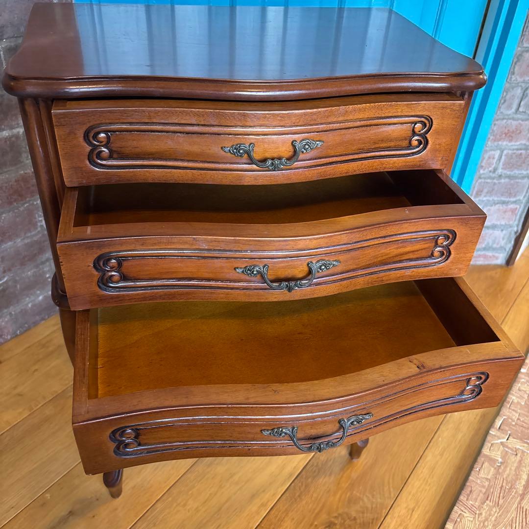 3段引き出し　チェスト 猫脚　検索　アンティーク