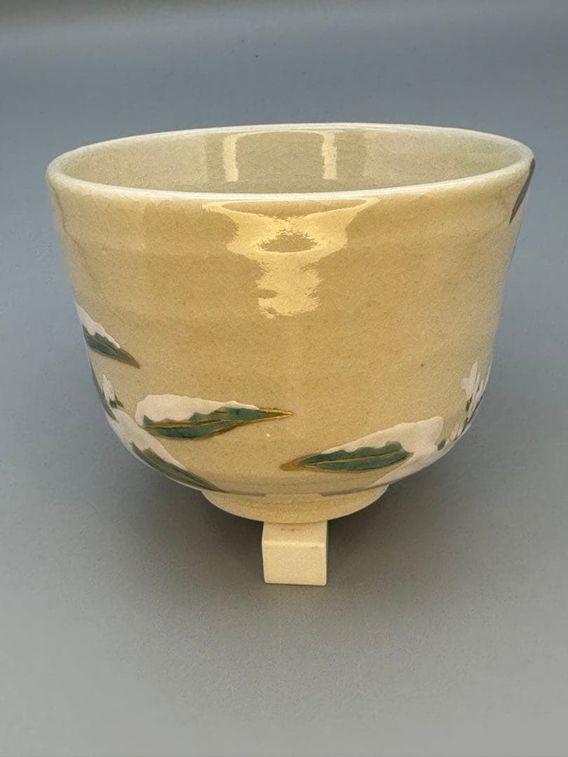 茶道具　茶碗　永楽善五郎　雪笹