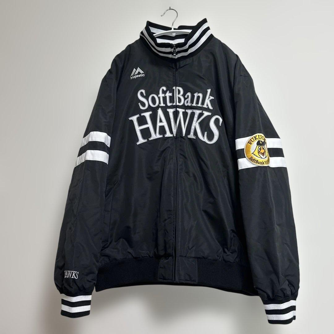 a*o様 美品　Majestic SoftBank Hawks グランドコート
