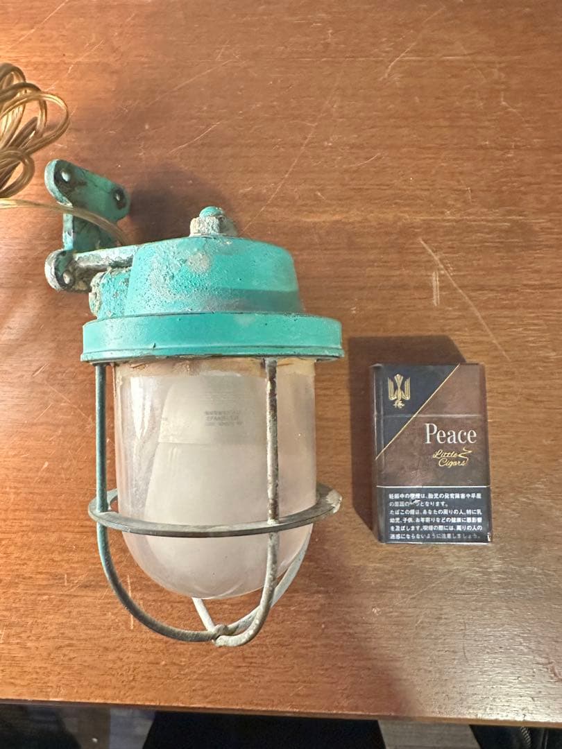 アンティーク　船舶照明　吊り下げ式ランプ