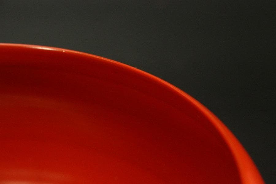 茶道具 托鉢 朱塗 菓子器 竹内栖鳳画 共箱(A872)