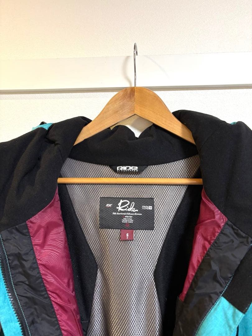 RIDE（ライド）スノーボードウェア ジャケット Sサイズ ブルー×ブラック