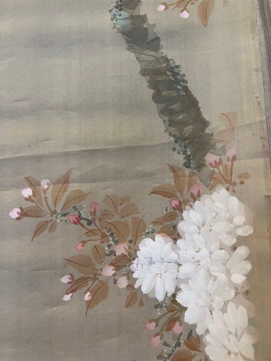 日本画家　杉山苔径 大正時期花鳥画美術品　古美術　骨董　江戸　　日本骨董　美術品