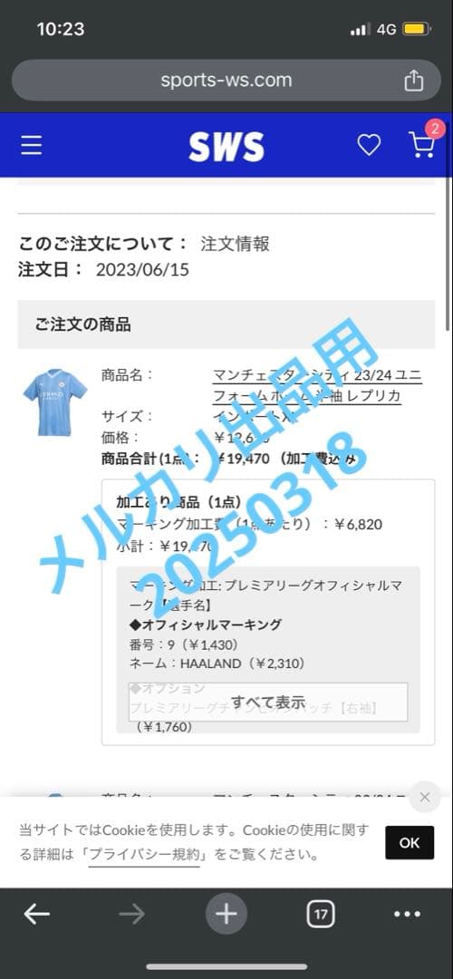 PUMA マンチェスターシティ ハーランド ユニフォーム レプリカ 2324