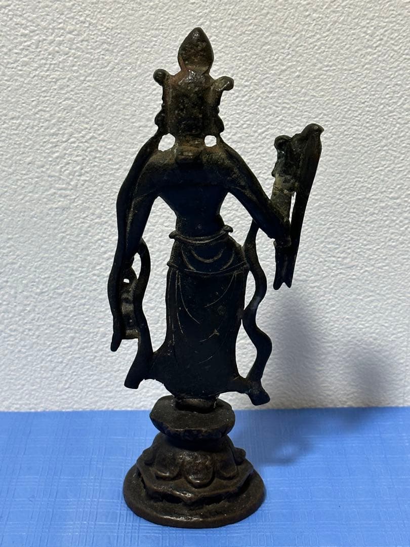 観音仏 中国仏像 キズある