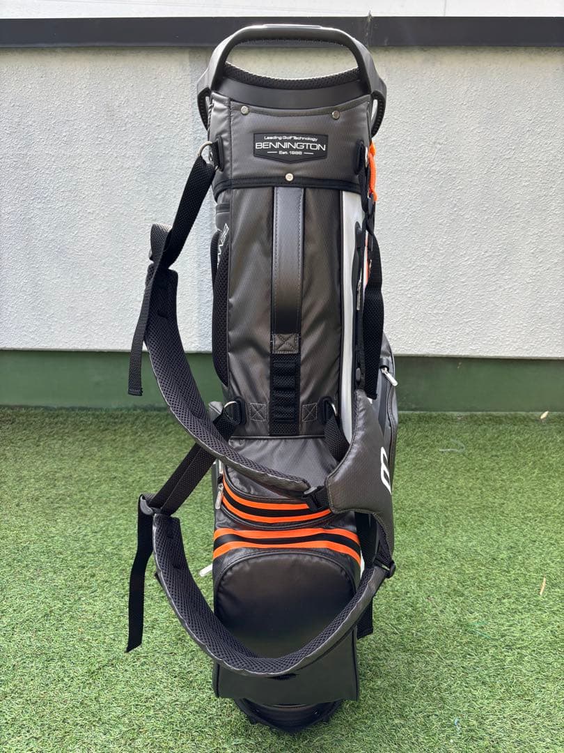 ベニントン　スタンドキャディバッグ　新品　ゴルフバッグ　キャディバッグ　グレー