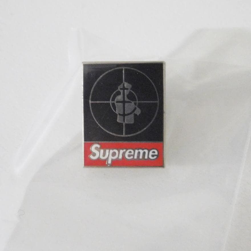 Supreme Public Enemy ブラック3点 Pins Sticker