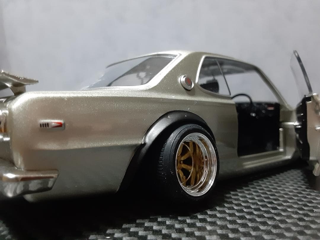 Hachette 1/24 日産 箱スカ GT-R カスタム改 ワタナベ金