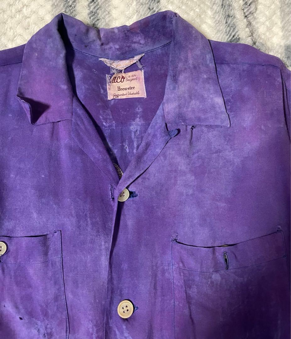 50s ヴィンテージレーヨンシャツ　16 1/2