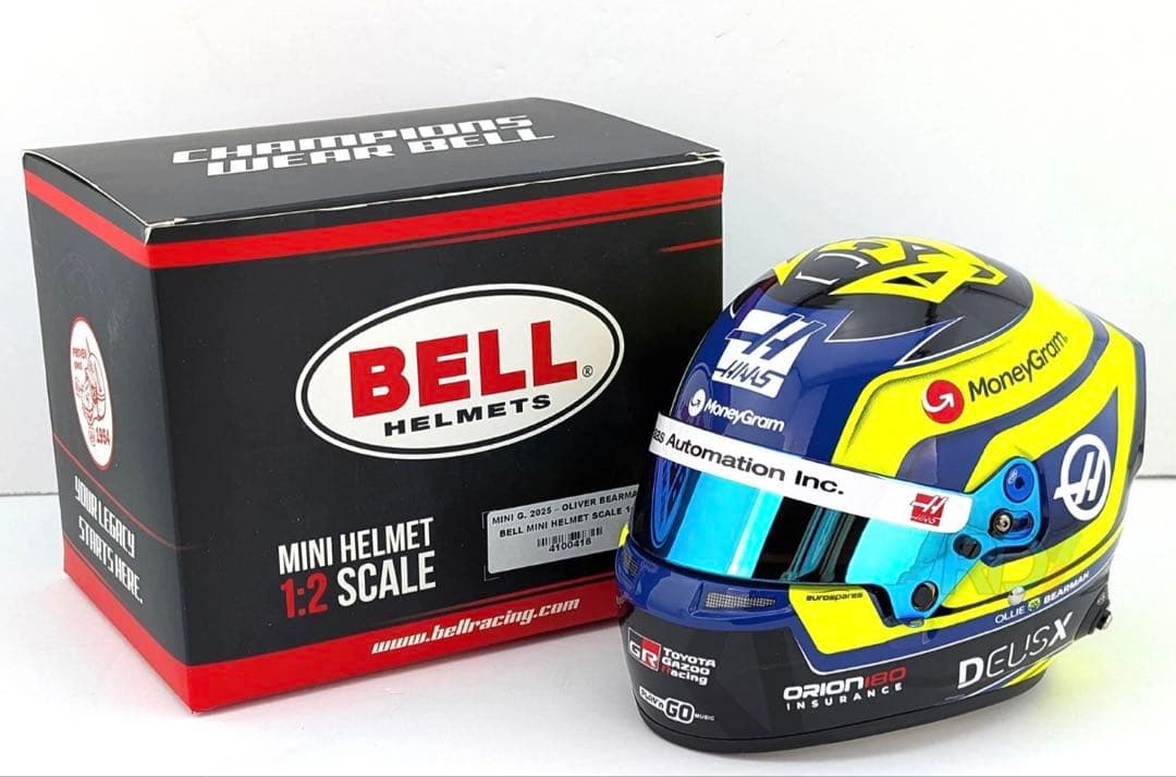 オリバー・ベアマン 2025年 ハース ヘルメット BY BELL 1/2