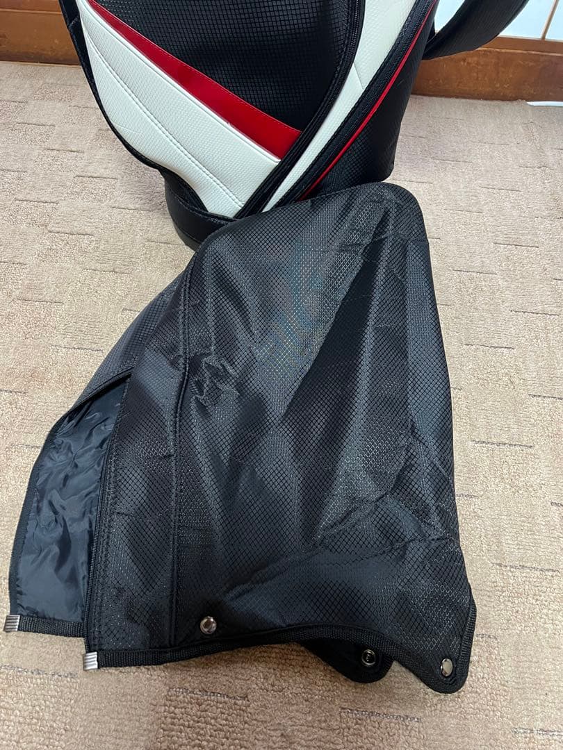 PUMA キャディバッグ 黒/白/赤