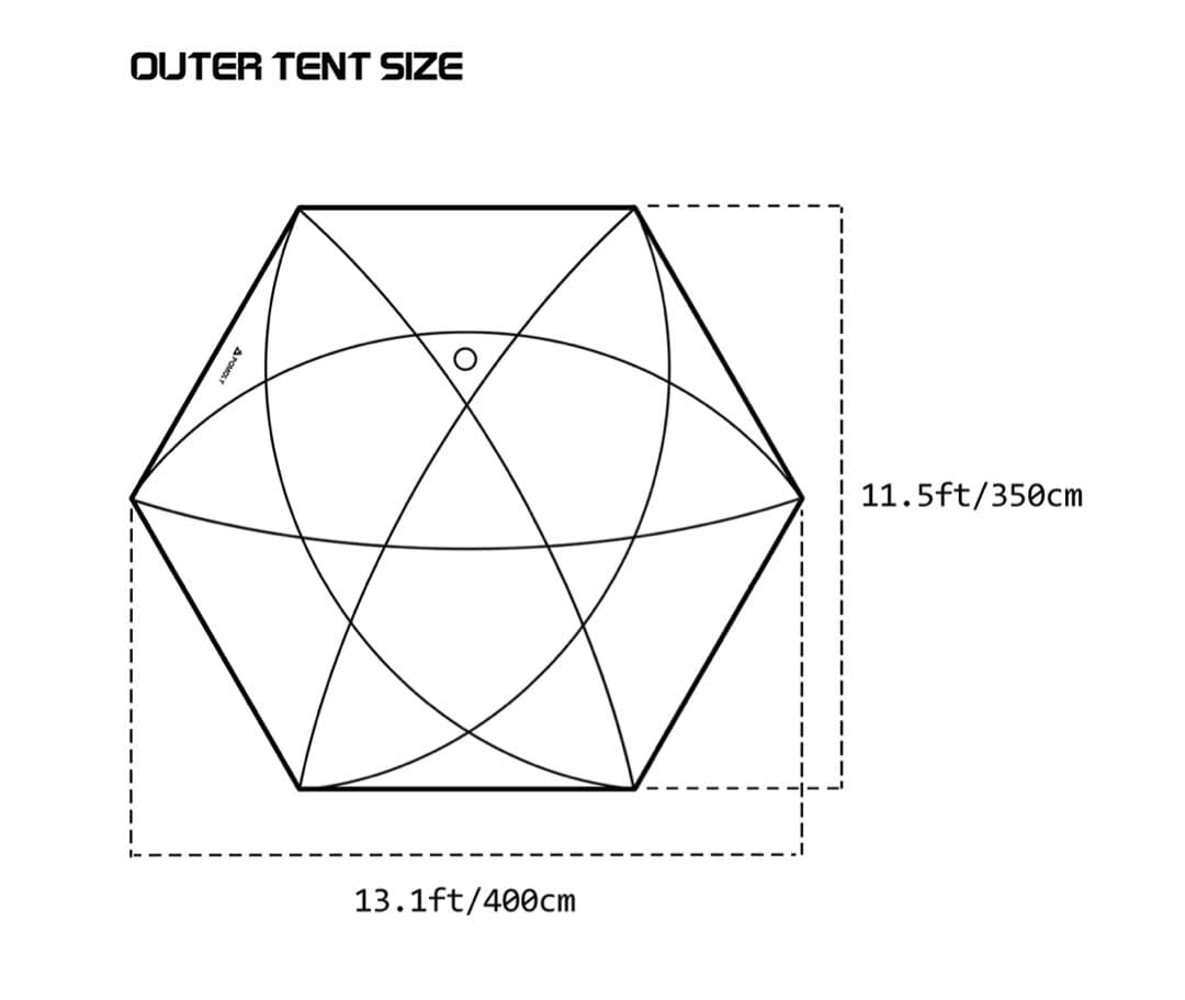 POMOLY Dome X6 Pro ドームテント グランドシート付き