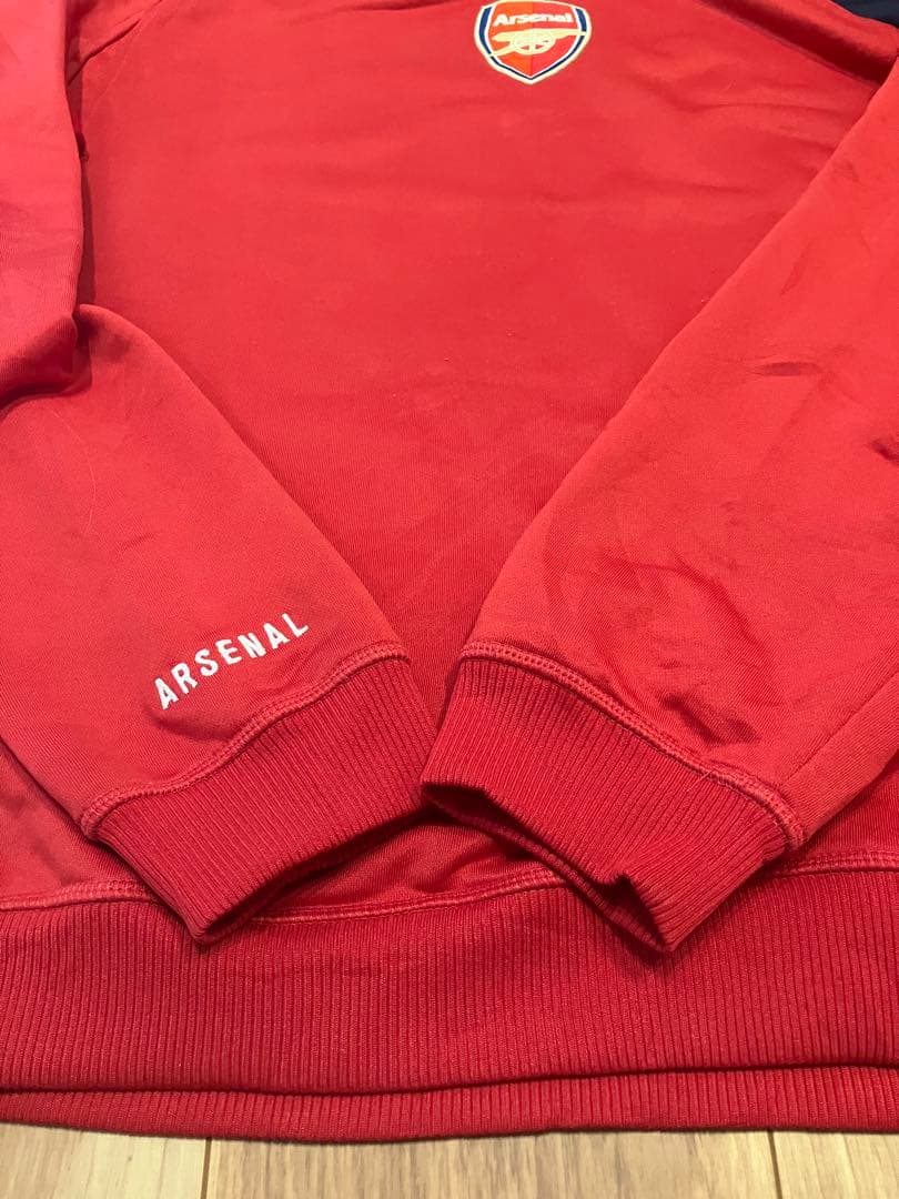 アーセナル Nike トレーニングスウェット 赤 古着　ナイキ　ドリルトップ