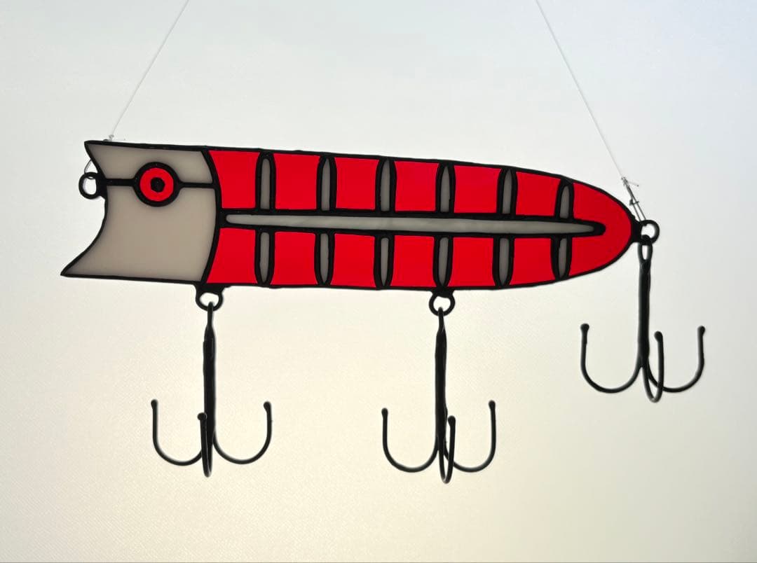 ポッパー型ステンドグラスウォールフック〜popper Hone〜