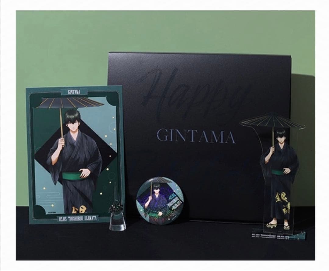 未開封 銀魂 土方十四郎 バースデーセット 受注生産 限定 アクスタ缶バッジ指輪