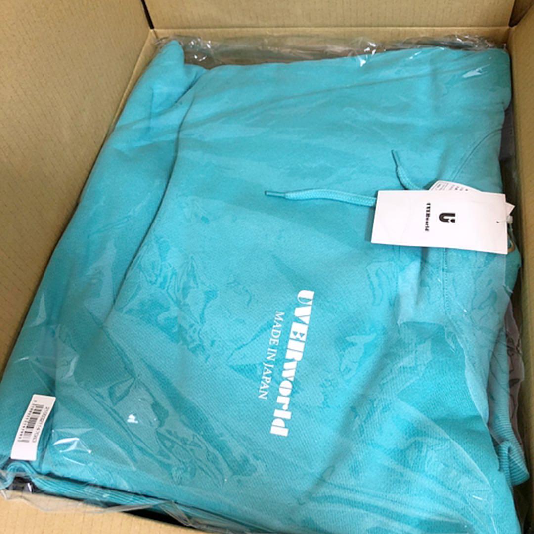 UVERworld パーカー ターコイズブルー XL