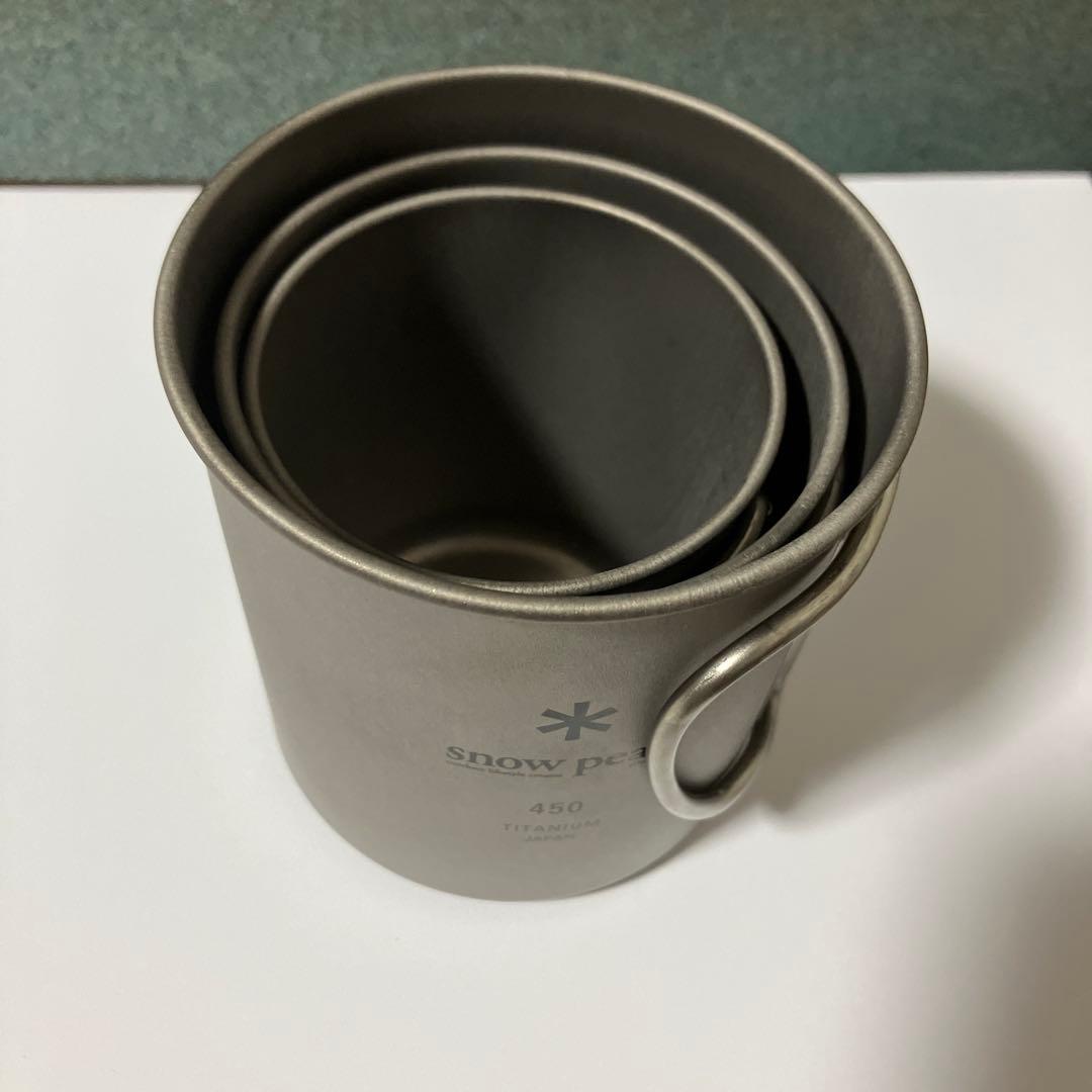  Peak　チタンシングルマグ450 300 220 ３点セット
