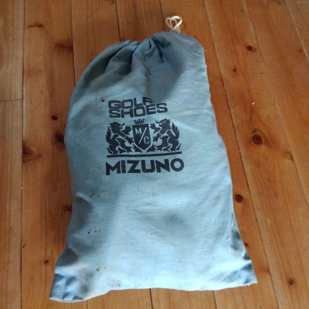 MIZUNO ゴルフシューズ 本革 メタルスパイク　ビンテージ風