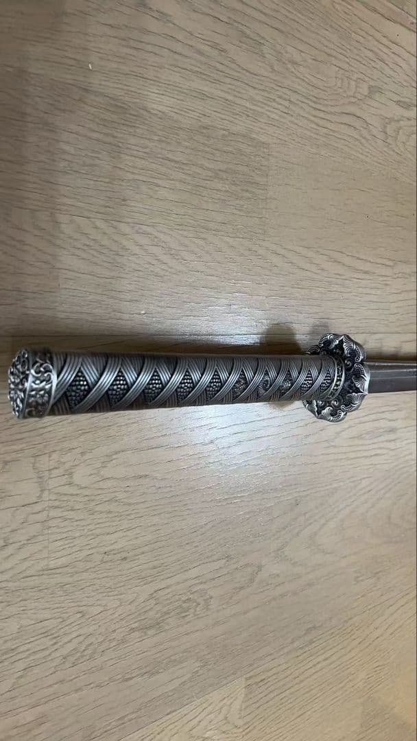 レトロサムライ居合刀模様鋼刃戦争風デコアイテム全長103.5cmデコ・置物両用