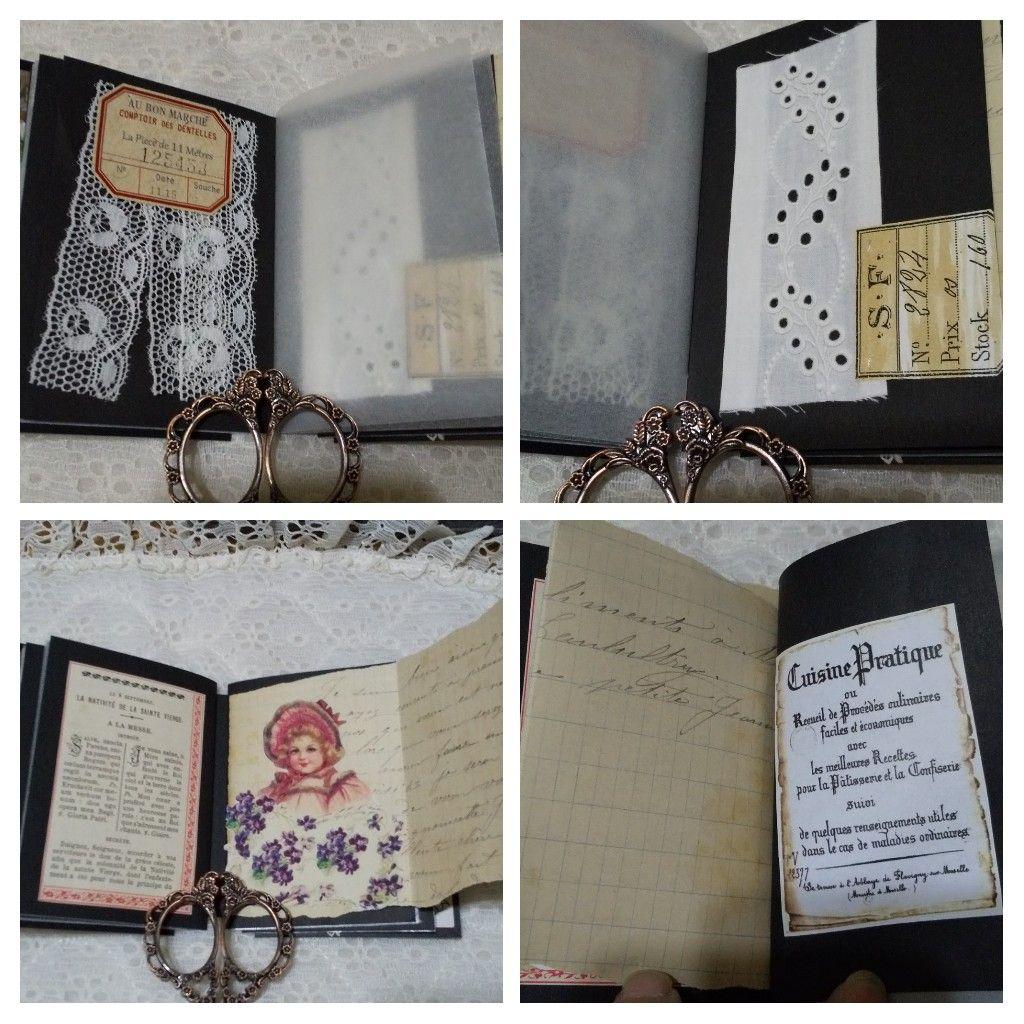 ジャンクジャーナル　レースサンプル帳　アンティーク