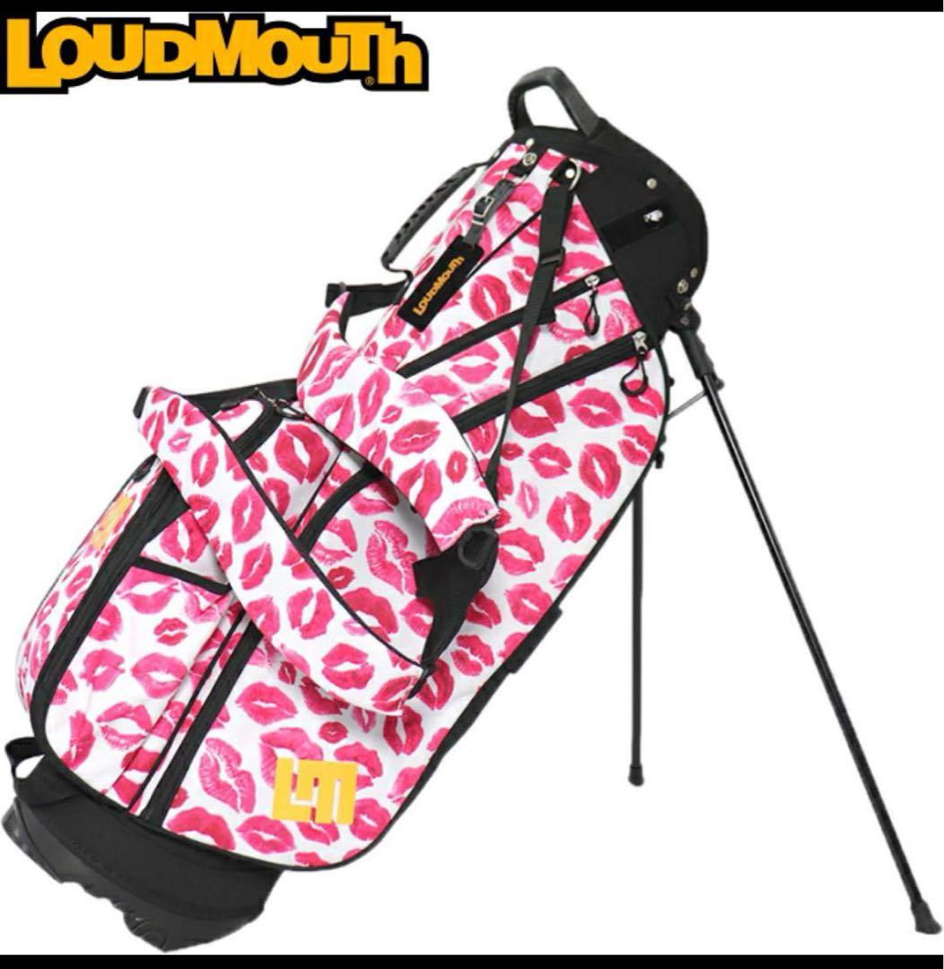 LOUDMOUTH キスマーク柄 軽量　新品 9インチキャディバッグ