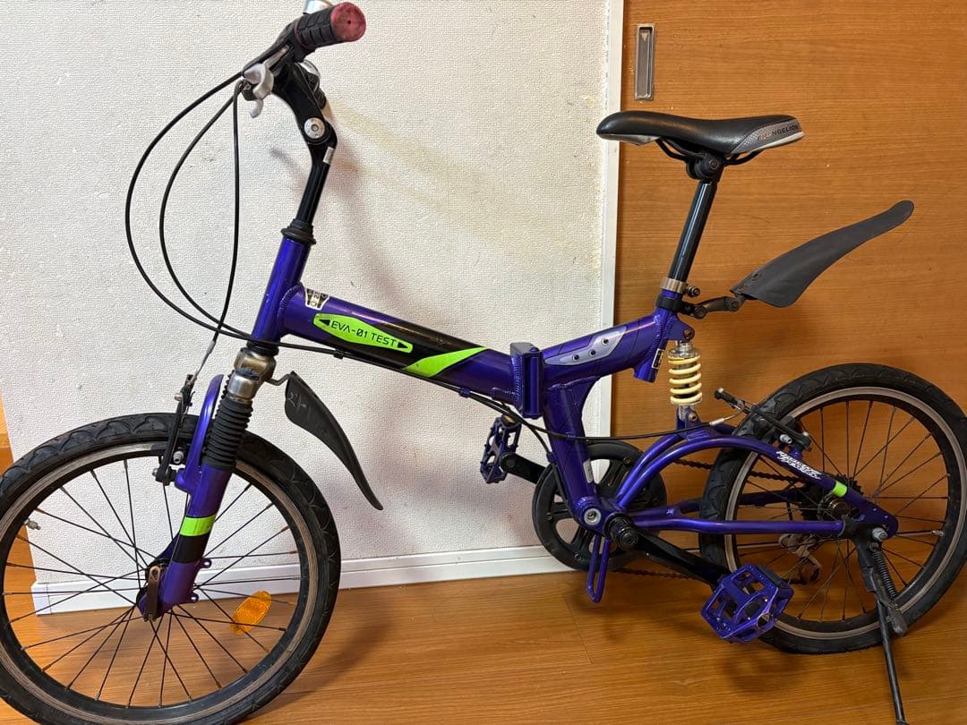 エヴァンゲリオン初号機イメージ 折りたたみ自転車｜EVA-01 TEST風｜