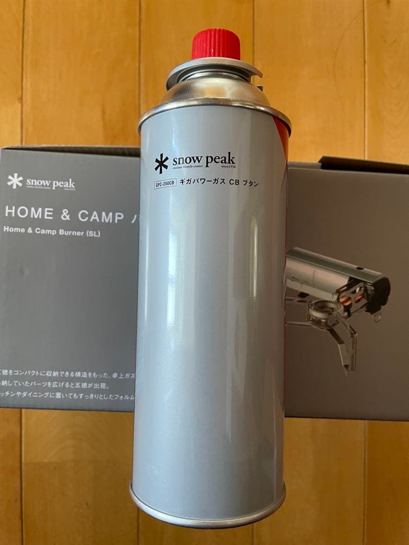  peak  & CAMP バーナー(SL) ガス缶付
