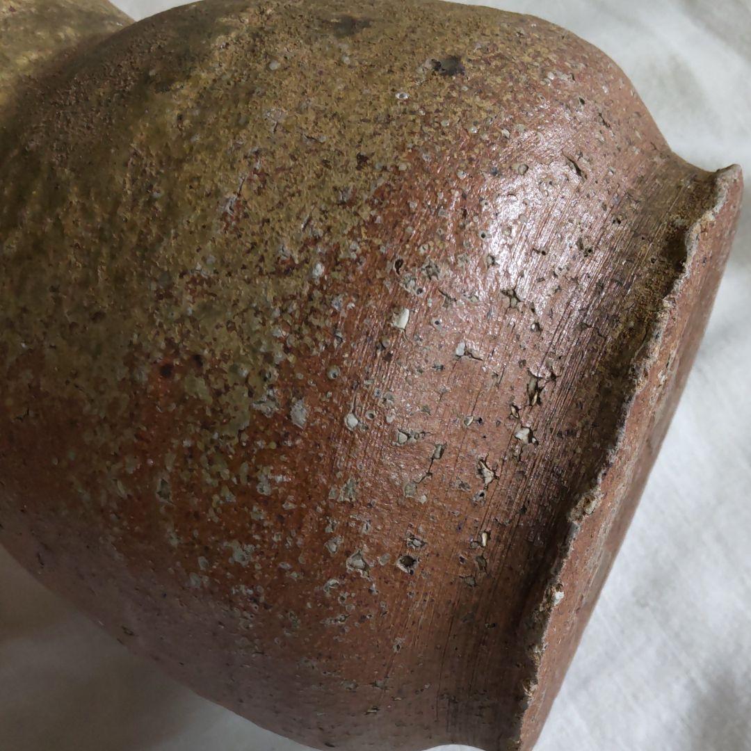 江戸初期信楽焼胴締壺