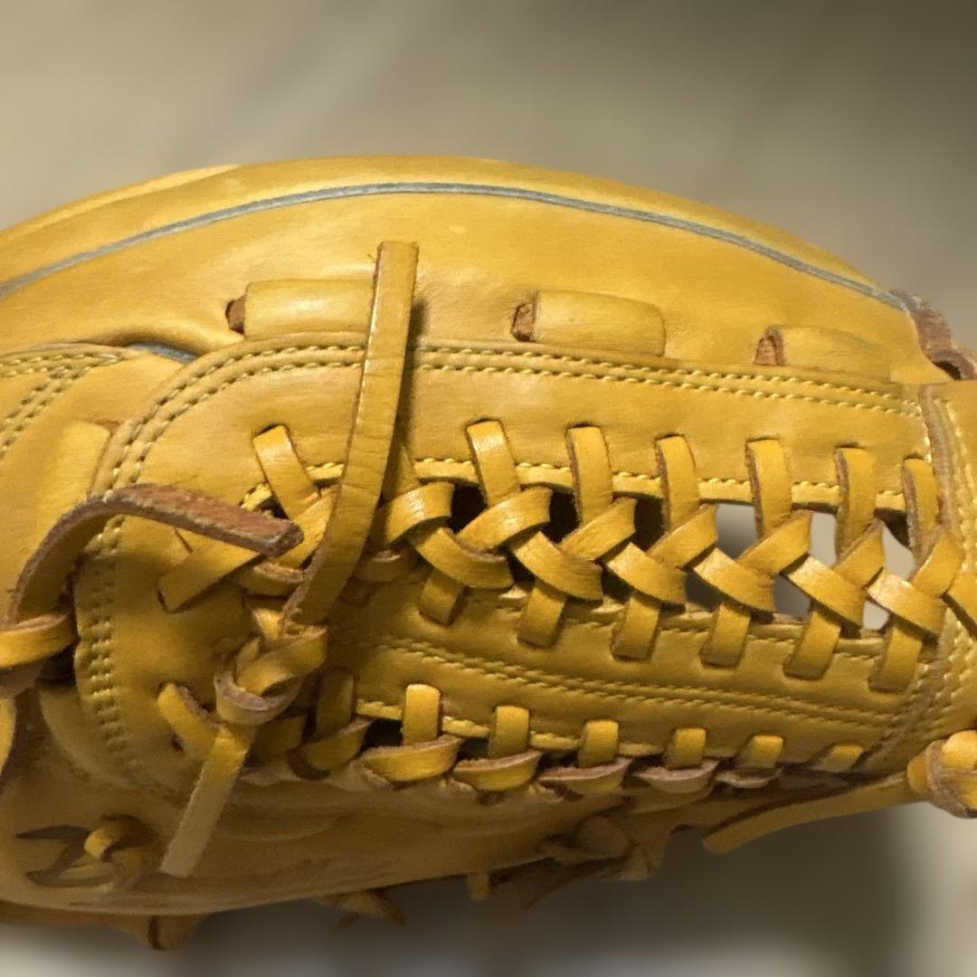 美品　Mizuno Diamond master 軟式グローブ イエロー