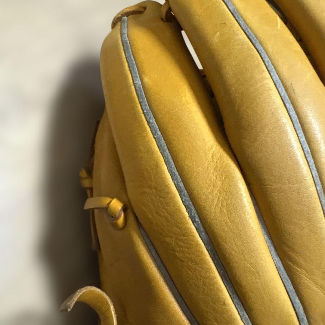 美品　Mizuno Diamond master 軟式グローブ イエロー