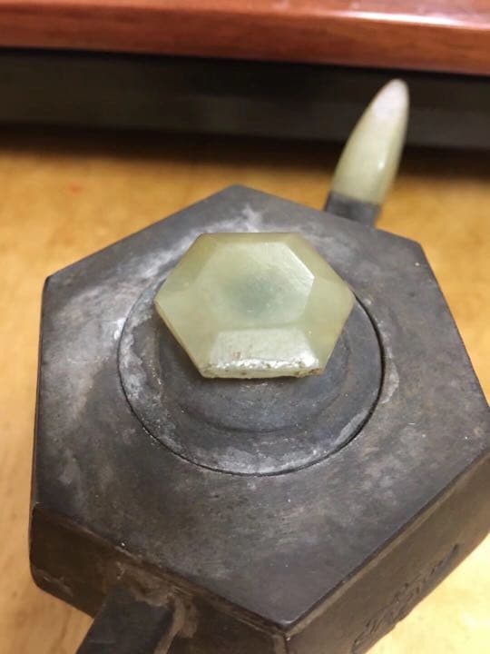 古錫 錫製 朱泥 唐物 急須 白玉 茶道具