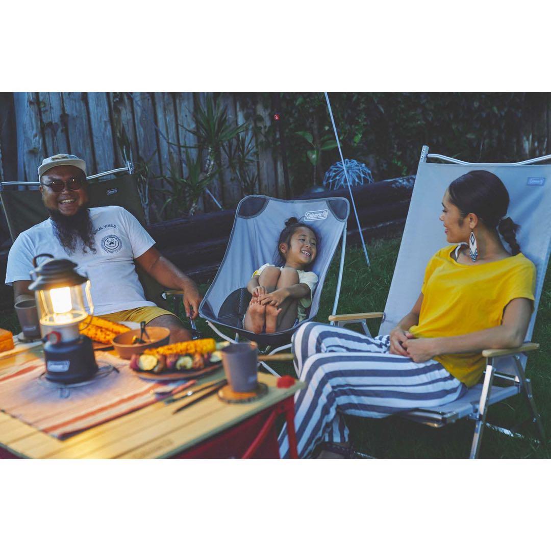 新品　コールマン フォールディングチェアワイド　グレー　2脚セット　オリーブ