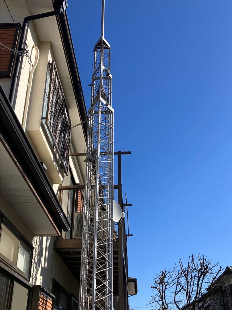 アンテナタワー クランクアップ手動式（16m〜6.5m）