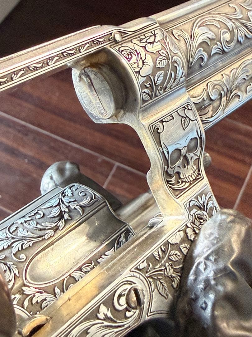 アラベスク彫刻 カスタム装飾モデル 観賞用 木製グリップ